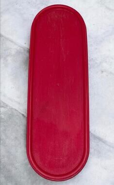 Tupperware 2402A Modular Mates Super Oval Replacement Seal Lid Red Made in USA